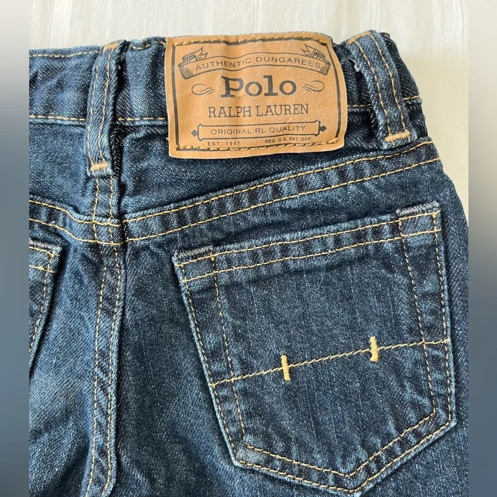 Ralph Lauren Dark Blue Denim Jeans - Picture 3 of 4